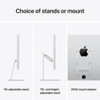 Apple 27" 5K Studio Display (Standard Glass) (Tilt and Height Adjustable Stand) 