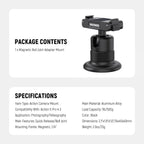 NEEWER AC013 Magnetic Camera Mount for DJI Osmo Action - Gray