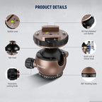 NEEWER GM32 40mm Low Profile Ball Head 