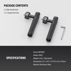 NEEWER PA-027 Rotatable Side Handle/Top Handle for Phone Cage - 2 Pack