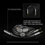 MOONDROP LAN II POP Dynamic Wired IEM In-Ear Monitor Headphones (Silver)