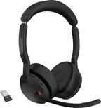 Jabra Evolve2 55 MS Stereo USB-C Bluetooth Headset with Charging Station