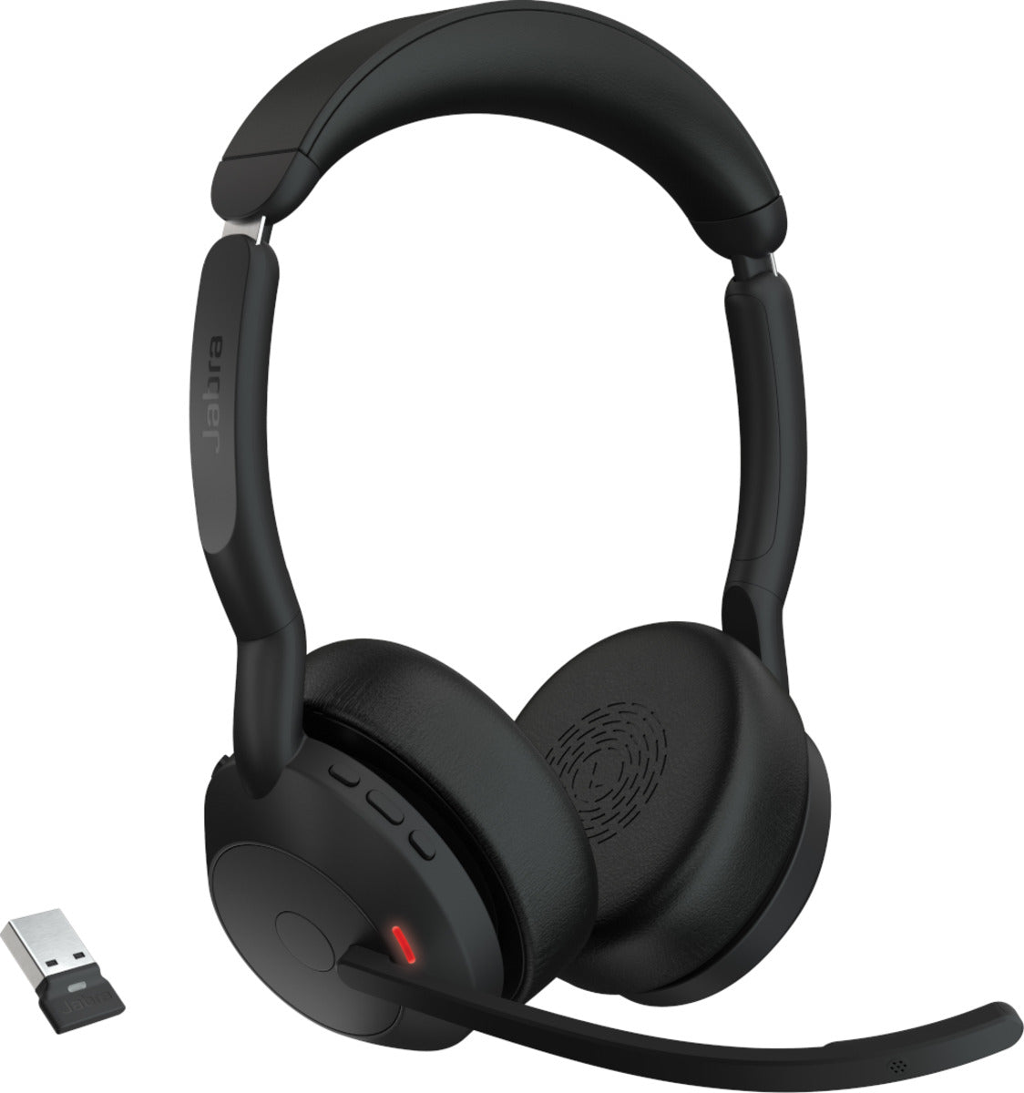 Jabra Evolve2 55 MS Stereo USB-C Bluetooth Headset with Charging Station