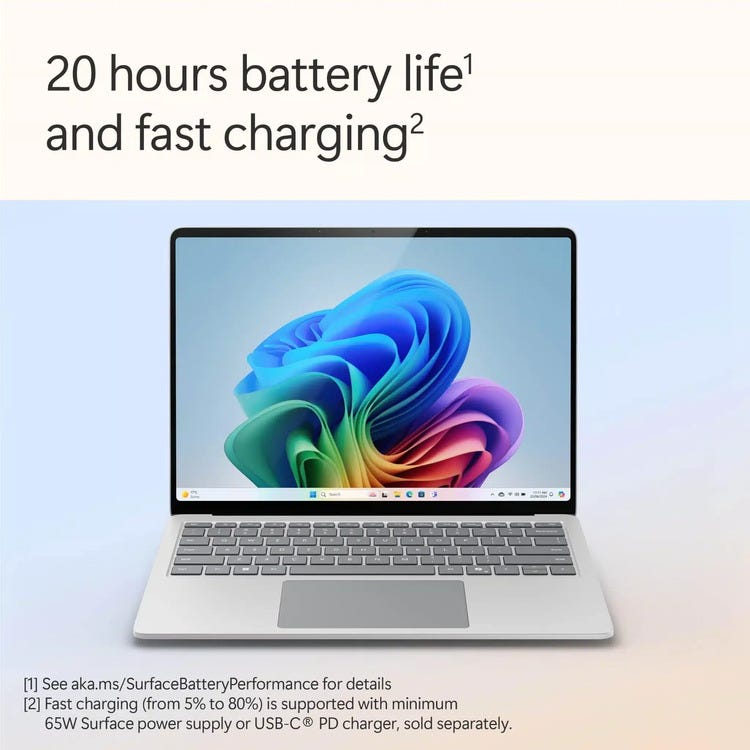 Microsoft Surface Laptop 13.8" Snapdragon X Plus/16GB/512GB SSD (Platinum)