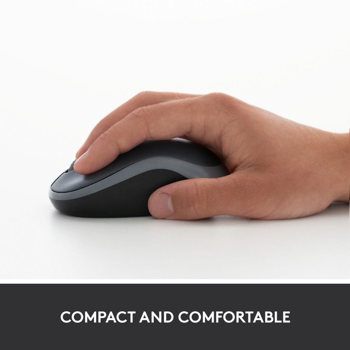 Logitech M185 Wireless Mouse (Swift Gray)