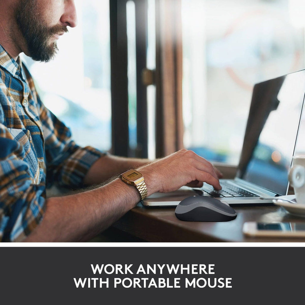 Logitech M185 Wireless Mouse (Swift Gray)