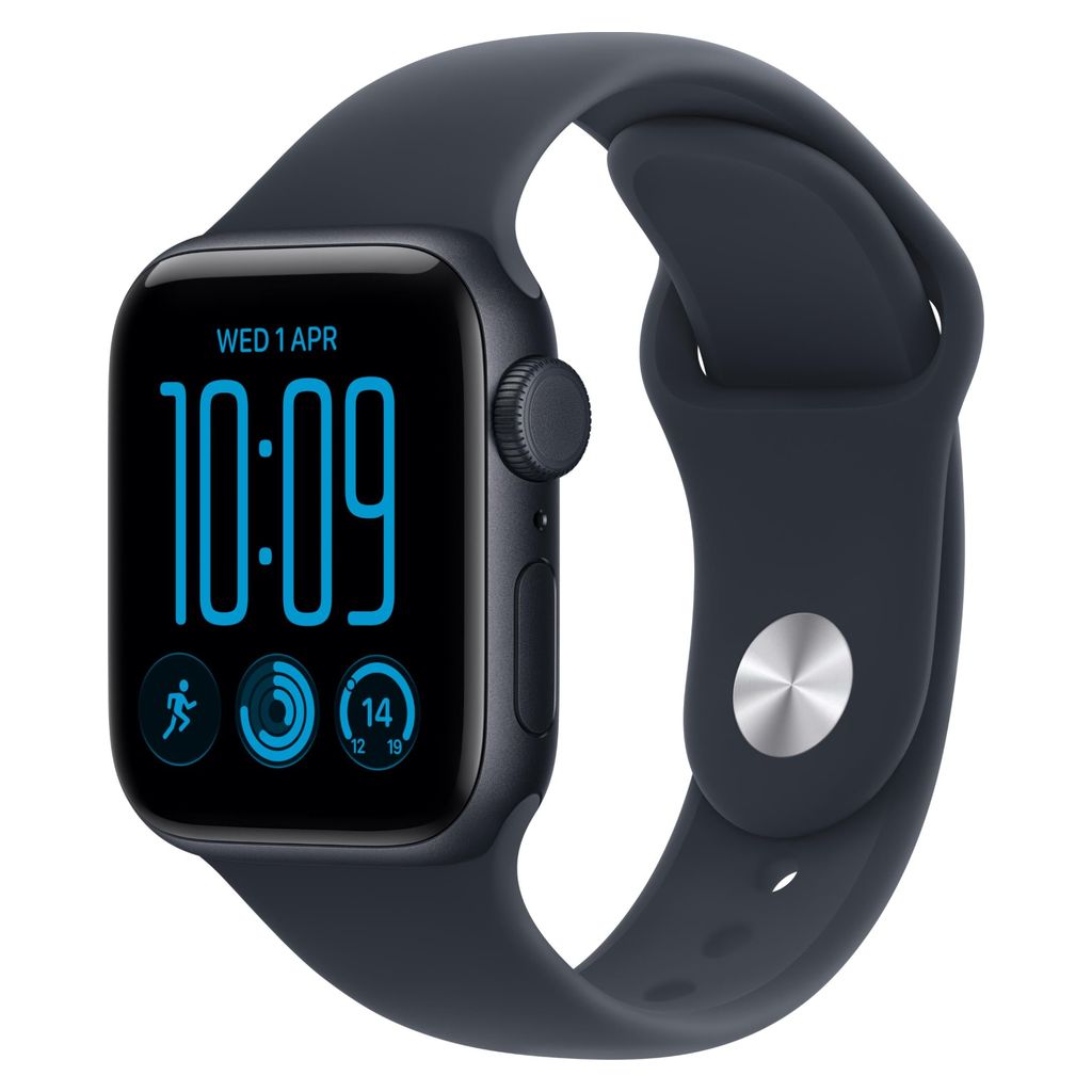 Apple Watch SE 3 44mm Midnight Aluminium Case GPS + Cellular Sport Band (S/M)
