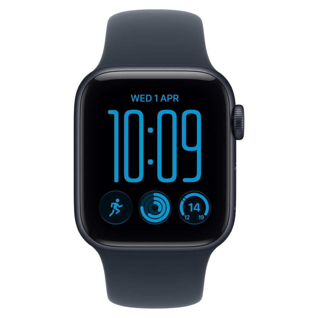 Apple Watch SE 3 44mm Midnight Aluminium Case GPS + Cellular Sport Band (S/M)