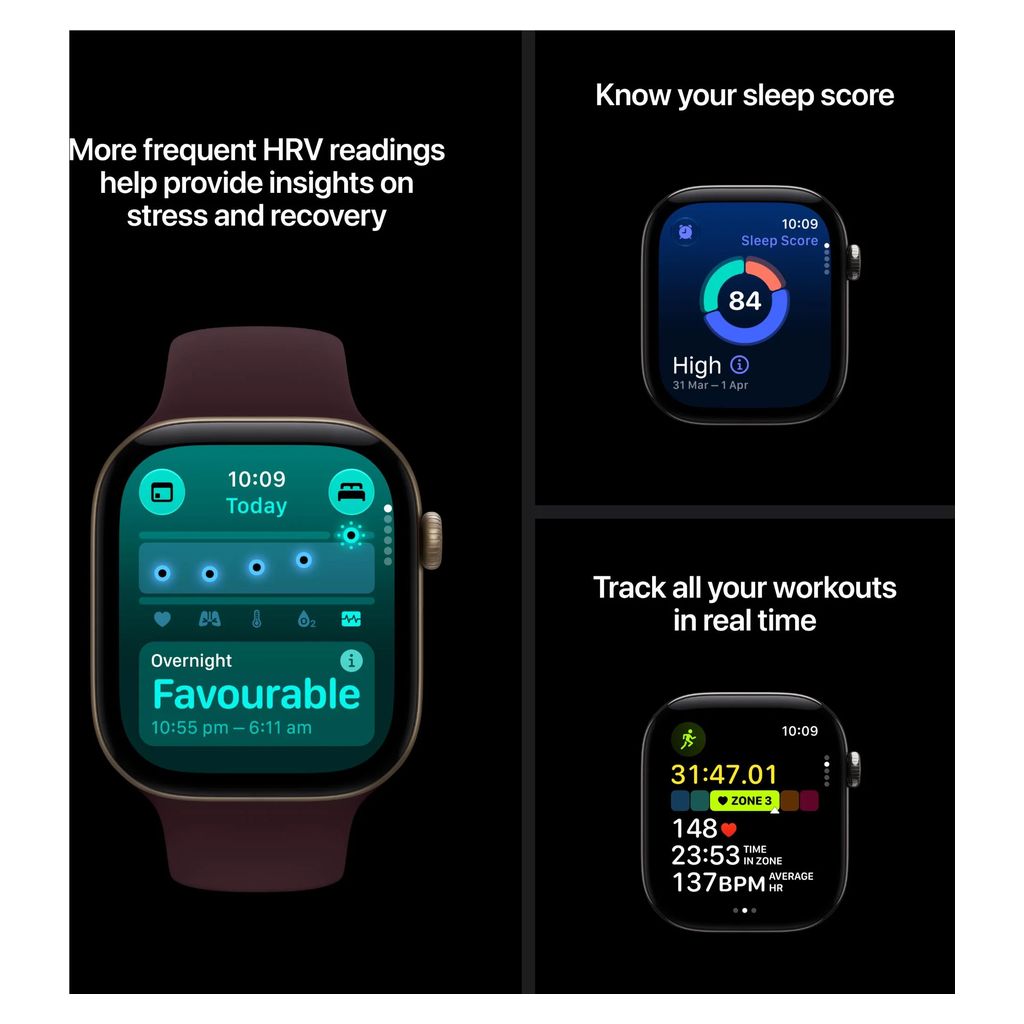 Apple Watch Series 12 46mm Space Grey Aluminium GPS + Cellular Sport Band (S/M)