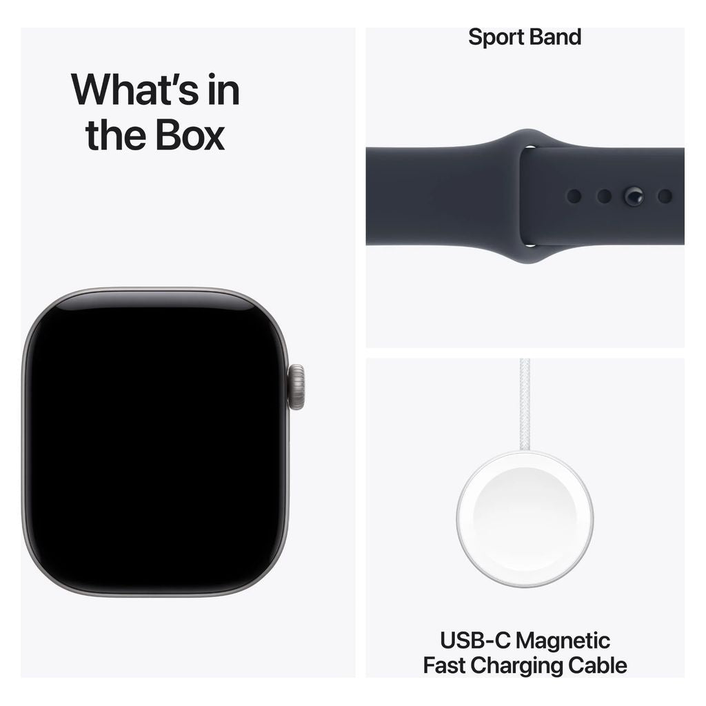 Apple Watch Series 12 46mm Space Grey Aluminium GPS + Cellular Sport Band (S/M)