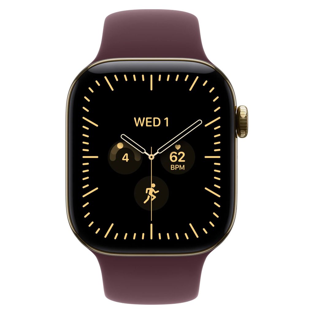 Apple Watch Series 12 42mm Radiant Gold Titanium GPS + Cellular Sport Band (S/M)