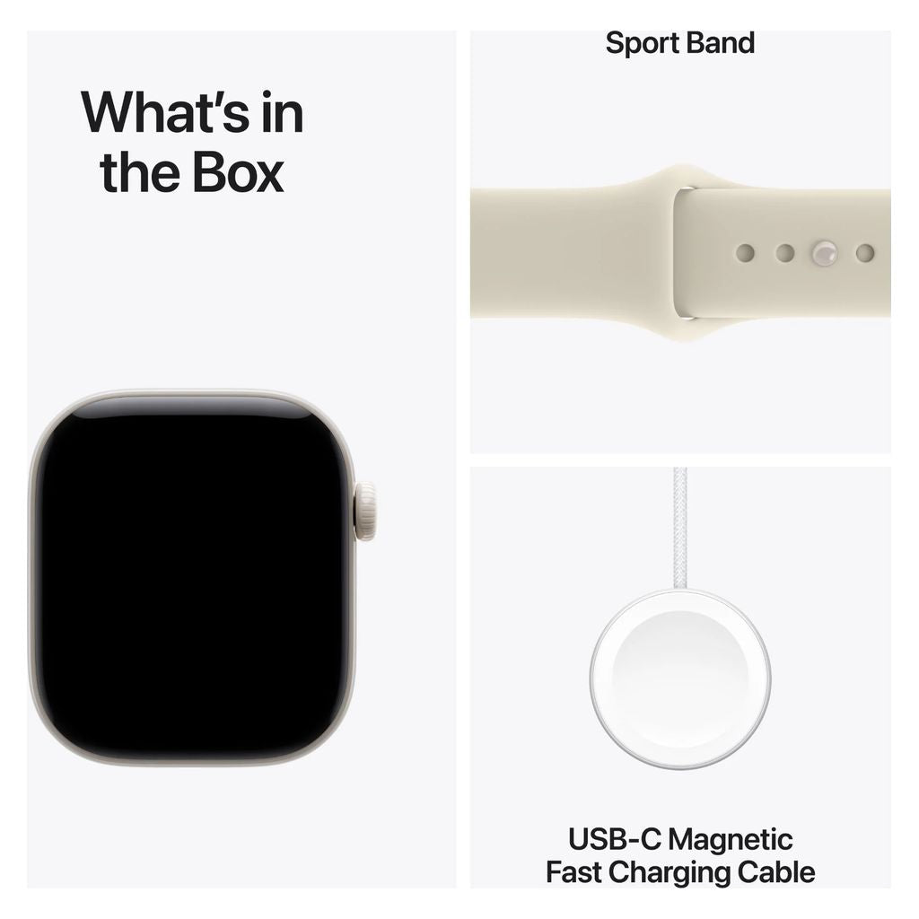 Apple Watch Series 12 42mm Pearl White Ceramic GPS + Cellular Sport Band (S/M)