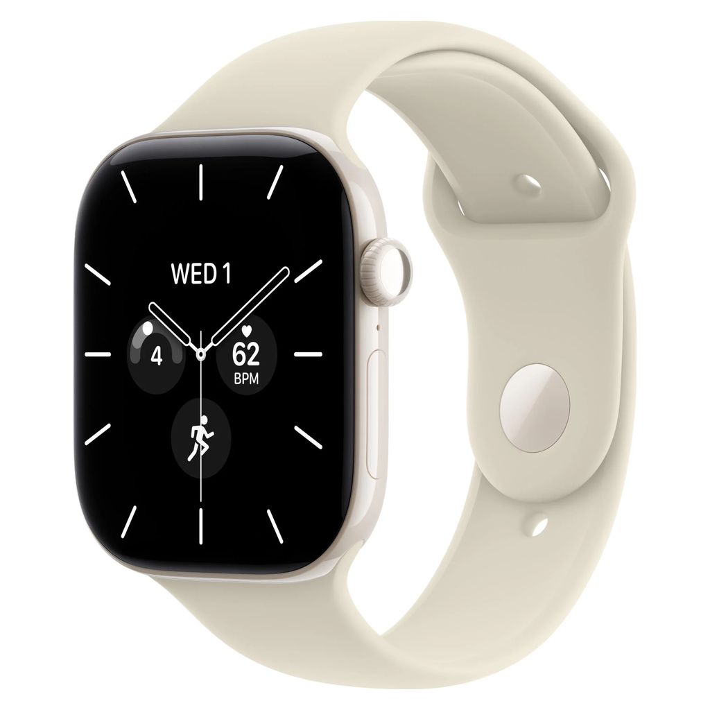 Apple Watch Series 12 46mm Pearl White Ceramic GPS + Cellular Sport Band (S/M)