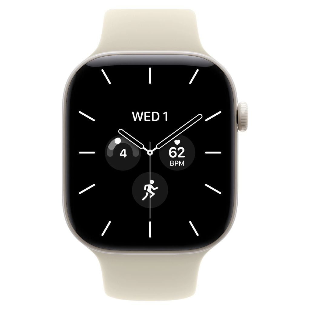 Apple Watch Series 12 46mm Pearl White Ceramic GPS + Cellular Sport Band (S/M)