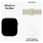 Apple Watch Series 12 46mm Pearl White Ceramic GPS + Cellular Sport Band (S/M)
