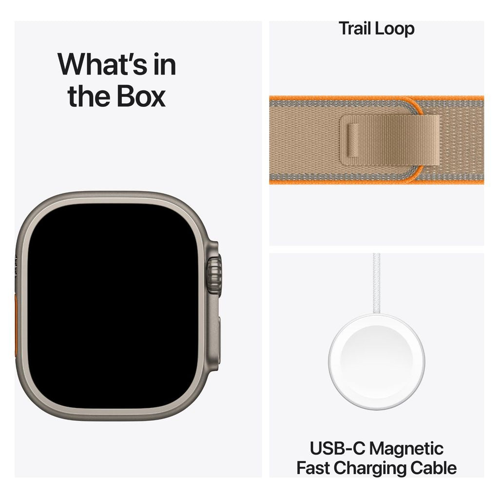 Apple Watch Ultra 4 49mm Natural Titanium GPS + Cellular Sand Trail Loop (M/L)