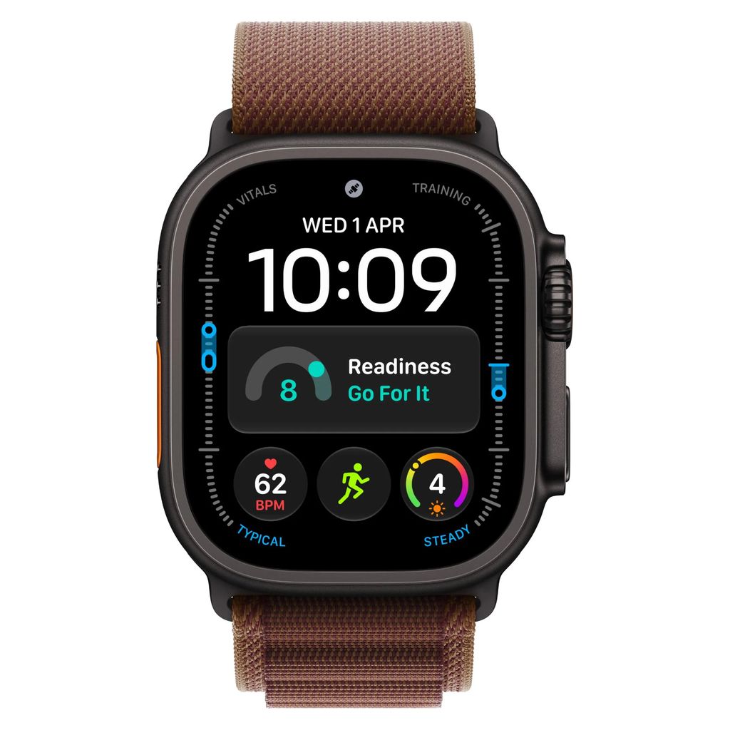 Apple Watch Ultra 4 49mm Black Titanium GPS + Cellular Burgundy Alpine Loop (S)