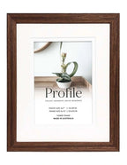 Deluxe Gallery Photo Wall Frame Set E - 8 Frames - Chestnut