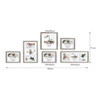 Deluxe Gallery Photo Wall Frame Set A - 6 Frames - Stone Ash