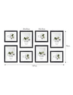 Deluxe Gallery Photo Wall Frame Set E - 8 Frames - Black
