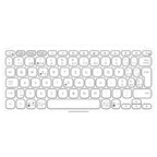Logitech Keys-To-Go 2 Portable Wireless Keyboard Universal Layout (Pale Grey)