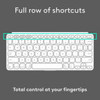 Logitech Keys-To-Go 2 Portable Wireless Keyboard Universal Layout (Pale Grey)