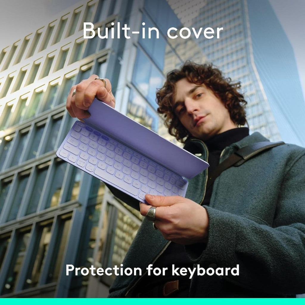 Logitech Keys-To-Go 2 Portable Wireless Keyboard Universal Layout (Lilac)
