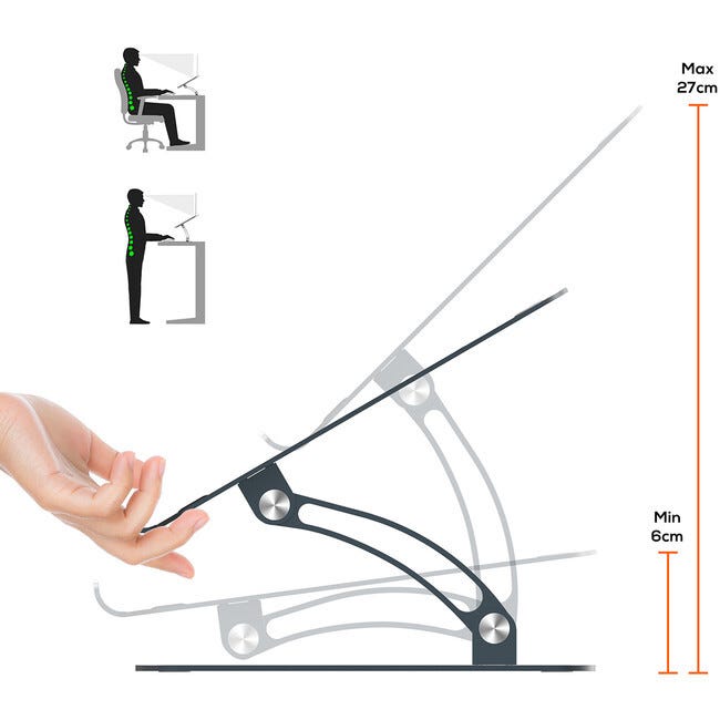 Mbeat Stage S6 Adjustable Elevated Laptop and MacBook Stand