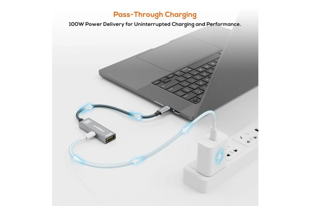Mbeat Tough Link USB USB-C to DisplayPort Adapter with 100W PD (Space Grey)
