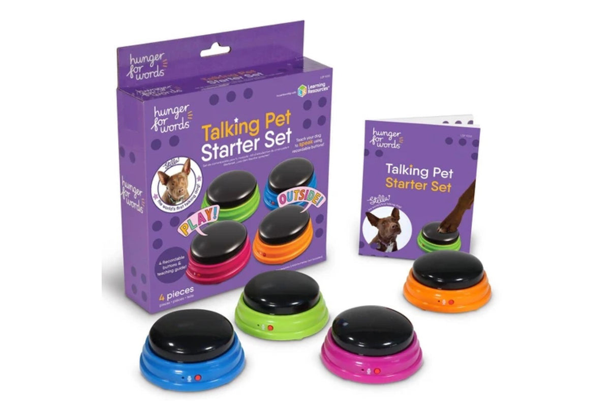 Open Box Hunger for Words Talking Pet Starter Set
