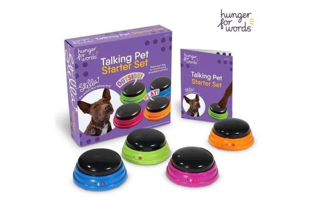 Open Box Hunger for Words Talking Pet Starter Set