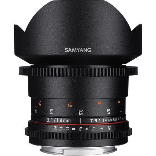 Samyang 14mm T3.1 VDSLR II Lens - Nikon F Mount