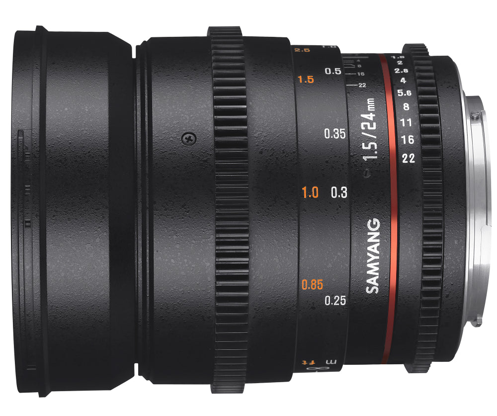 Samyang 24mm T1.5 VDSLR II Lens - Nikon F Mount
