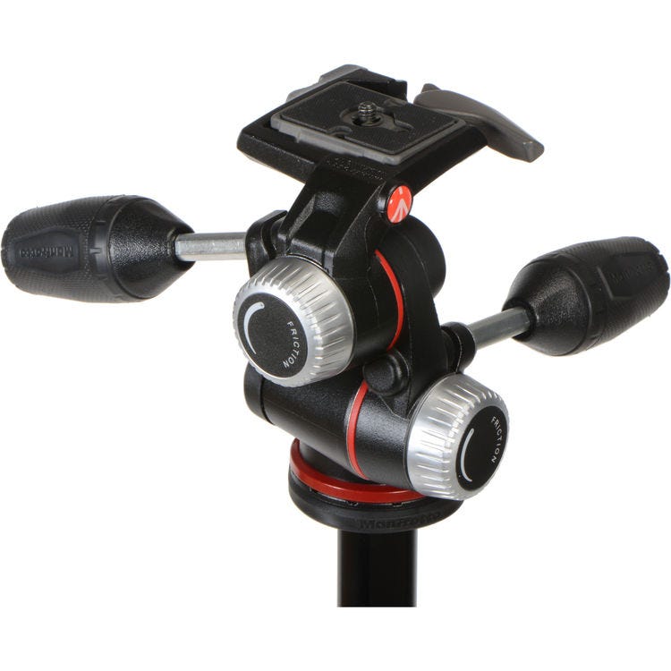 Manfrotto MK190XPRO3-3W Tripod with the MHXPRO-3W 3-way Pan/Tilt Head