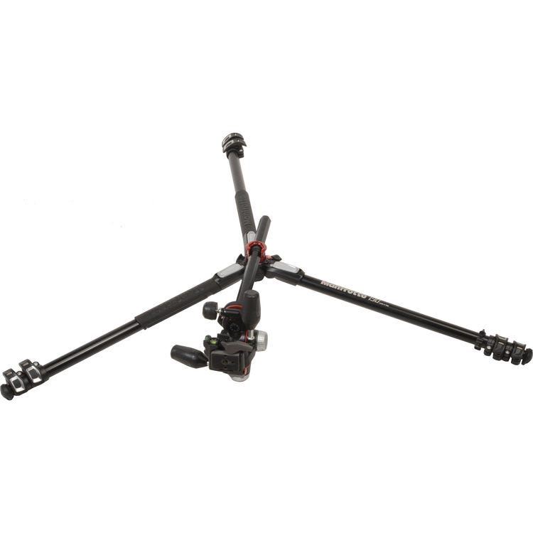 Manfrotto MK190XPRO3-3W Tripod with the MHXPRO-3W 3-way Pan/Tilt Head