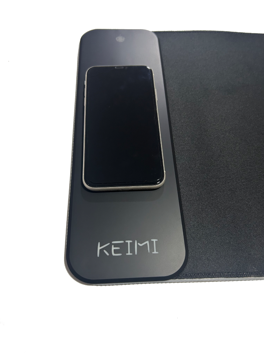 Keimi 15W Wireless Charging Extended Mouse Pad with RGB 