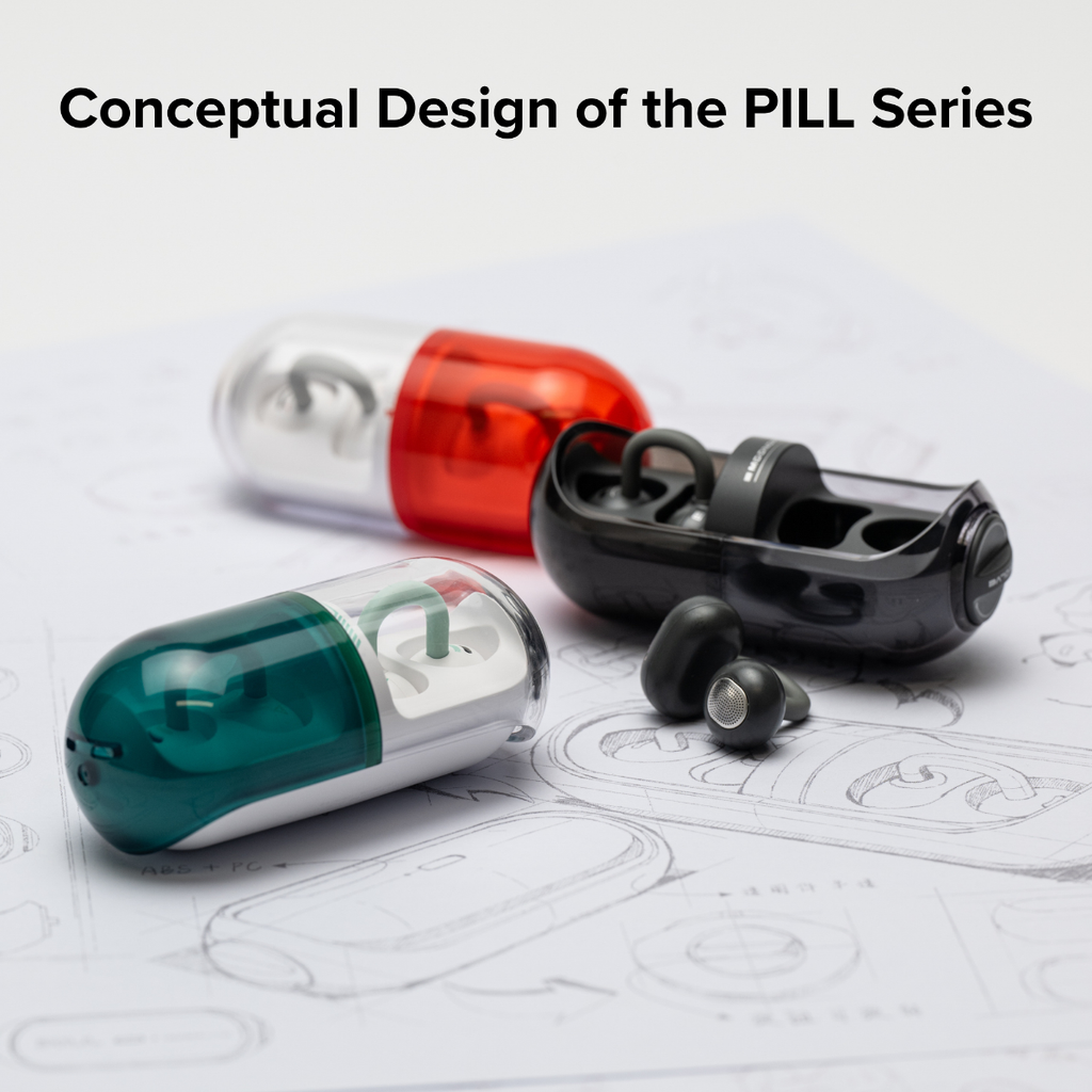 MOONDROP Pill OWS Open-Ear ENC Wireless Earbuds (Black)
