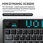VOICSKY ATMOS 87 Wireless Keyboard w/ Dynamic Screen (Dark)(Tone Linear Switch)