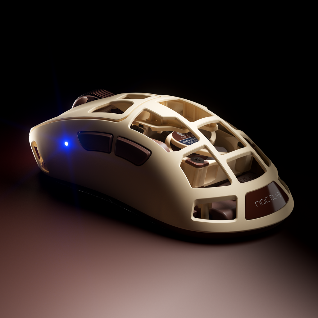 Pulsar x Noctua Feinmann F01 8K Wireless Fan-Cooled Gaming Mouse