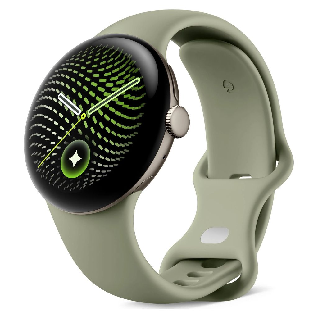 Google Pixel Watch 5 41mm Wi-Fi Smartwatch - Satin Pyrite / Olive Active Band