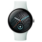 Google Pixel Watch 5 45mm LTE Smartwatch - Polished Silver / Fog Active Band