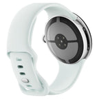 Google Pixel Watch 5 45mm LTE Smartwatch - Polished Silver / Fog Active Band