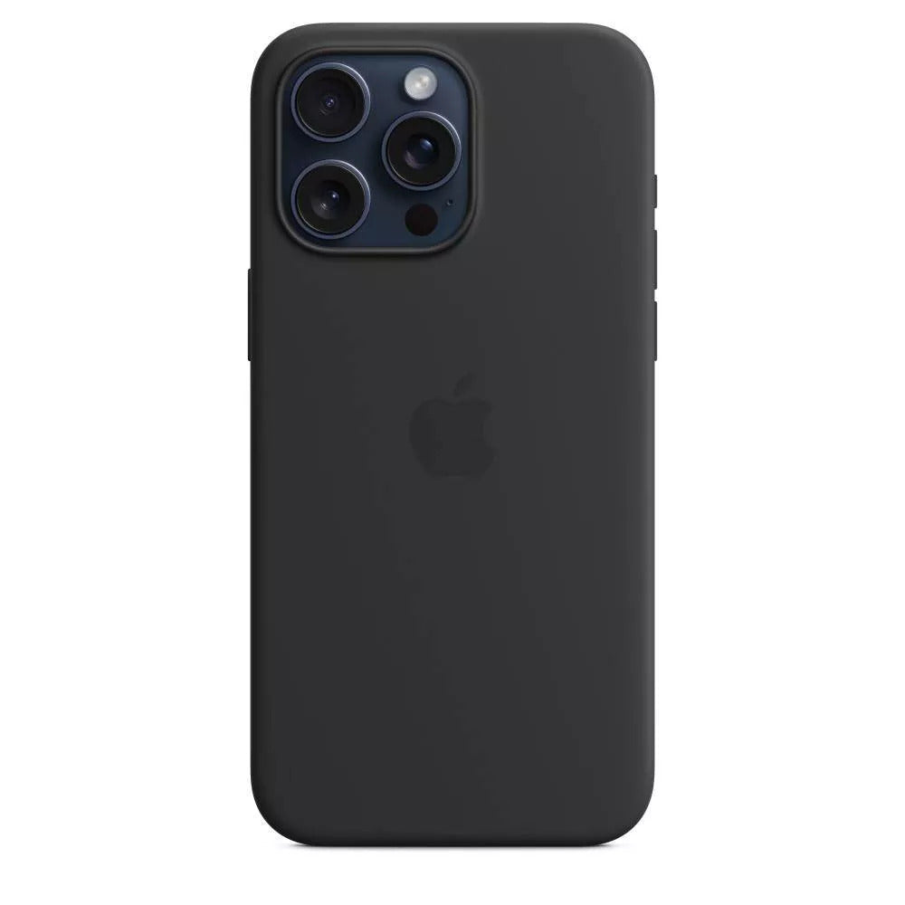 Open Box Apple iPhone 15 Pro Max Silicone Case with MagSafe (Black)
