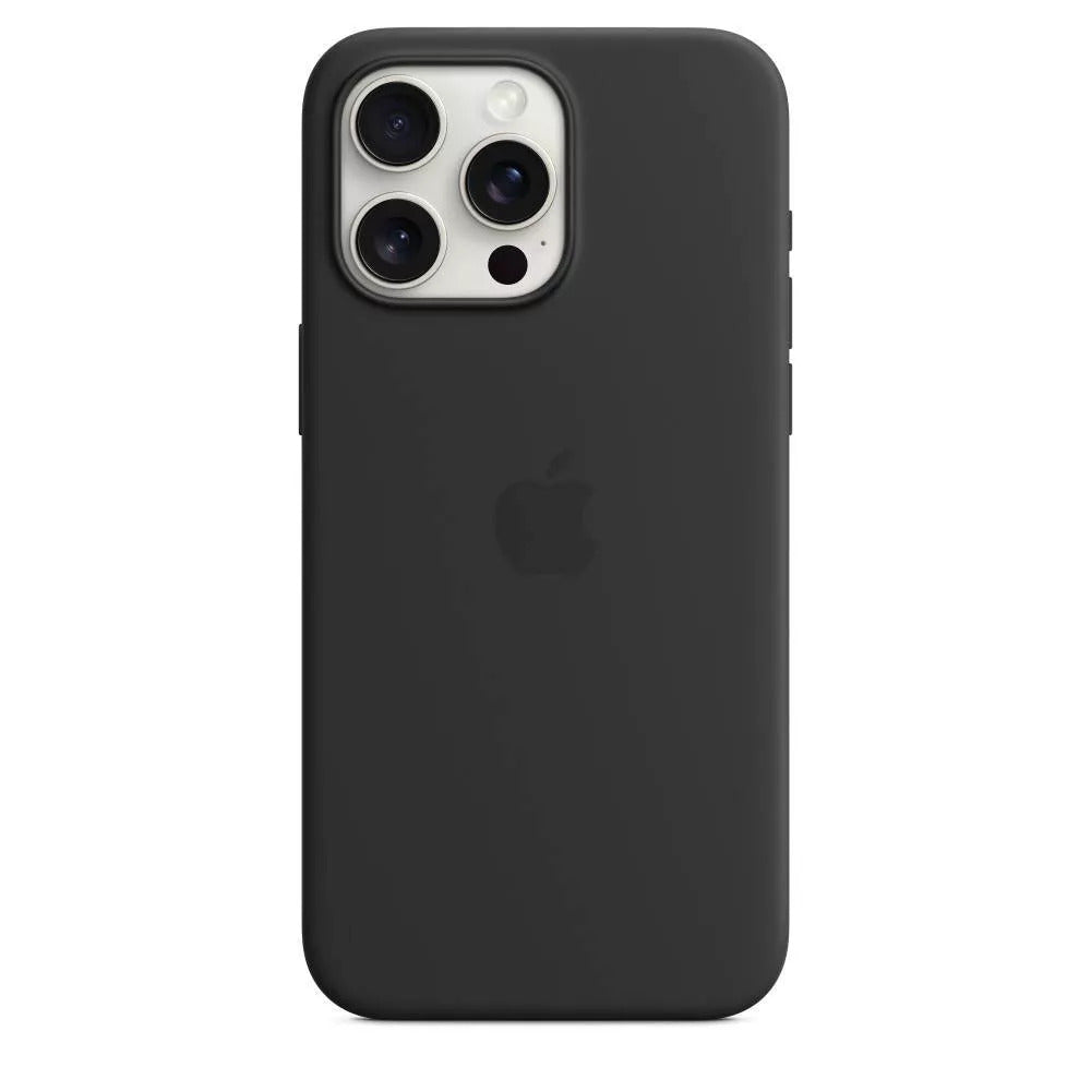 Open Box Apple iPhone 15 Pro Max Silicone Case with MagSafe (Black)