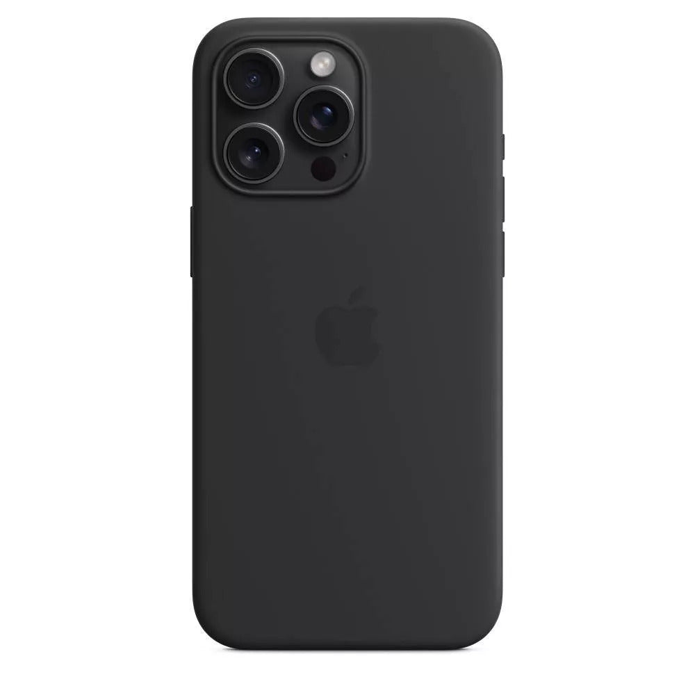 Open Box Apple iPhone 15 Pro Max Silicone Case with MagSafe (Black)