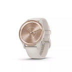 Garmin vivomove Trend - Peach Gold Stainless Steel Bezel w. Ivory Case and Silicone Band