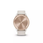 Garmin vivomove Trend - Peach Gold Stainless Steel Bezel w. Ivory Case and Silicone Band