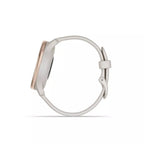 Garmin vivomove Trend - Peach Gold Stainless Steel Bezel w. Ivory Case and Silicone Band