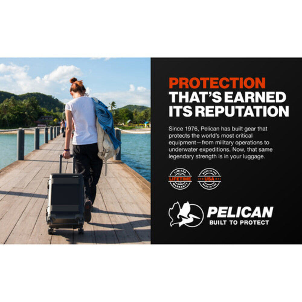 Pelican 22" ATX Carry-On Hard Sided Luggage (Black)