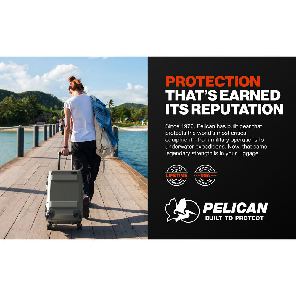 Pelican 22" ATX Carry-On Hard Sided Luggage (Charcoal)